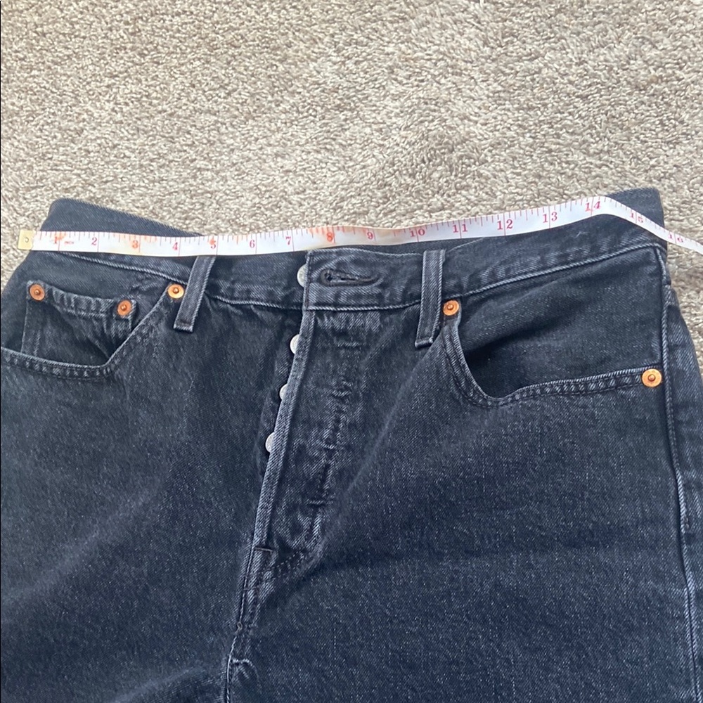 Levi's Black Denim Shorts - Picture 9 of 13